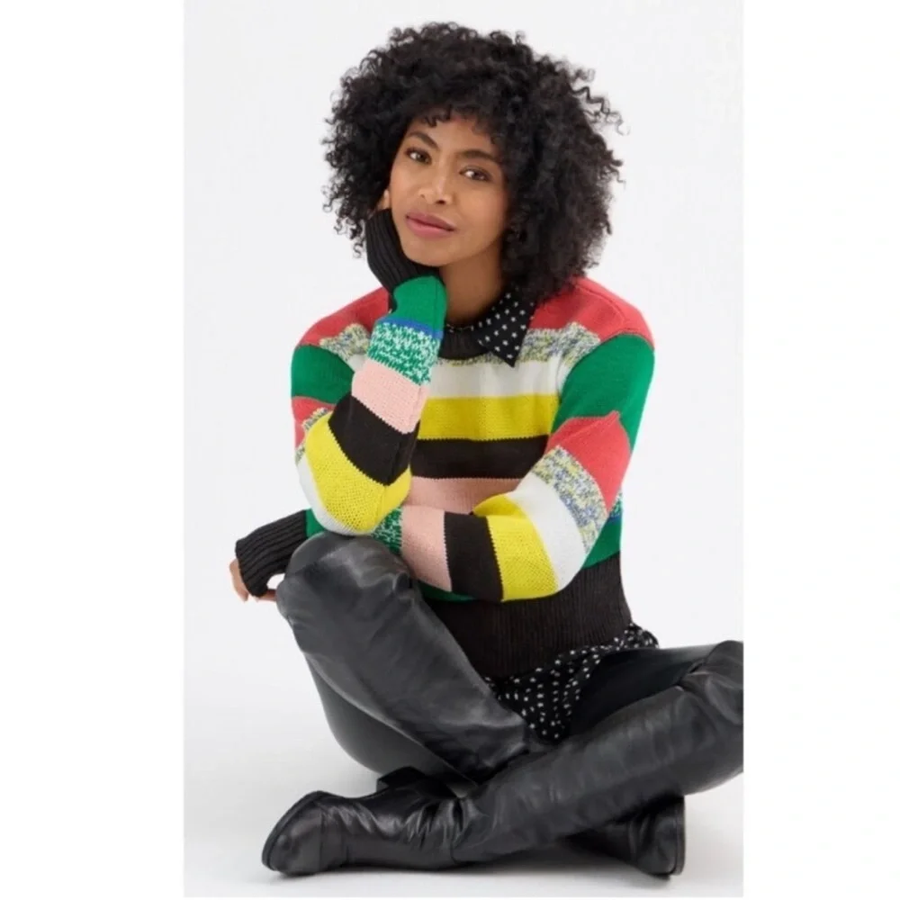 CAbi Pop Crop Sweater Medium - Picture 3 of 9